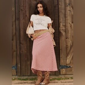 AE Mid-Rise Midi Skirt L